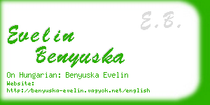 evelin benyuska business card